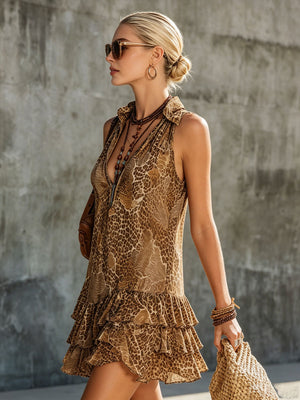 The Frumence Chiffon Mini Dress