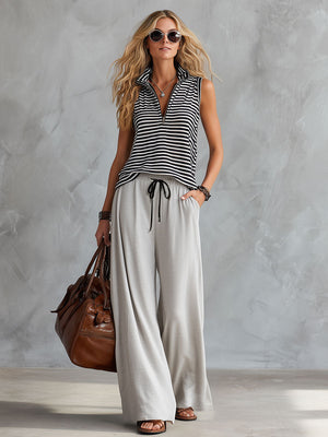 The Sienne Striped Cotton Set