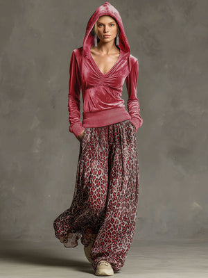 The Monique Leopard Chiffon Set