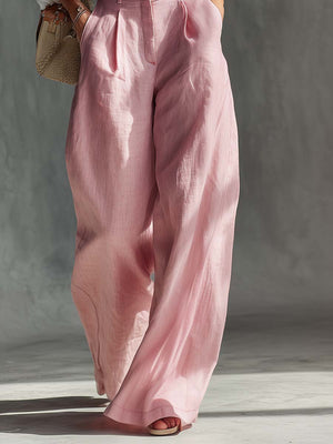 The Godelive Cotton Linen Dungarees