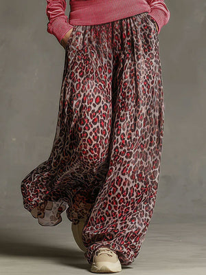 The Monique Leopard Chiffon Set