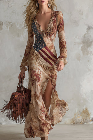The Justine Chiffon Maxi Dress