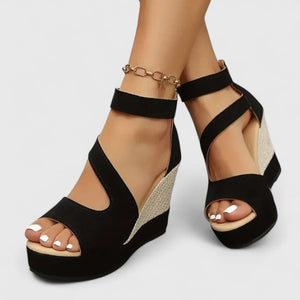 Strappy Wedge Sandals