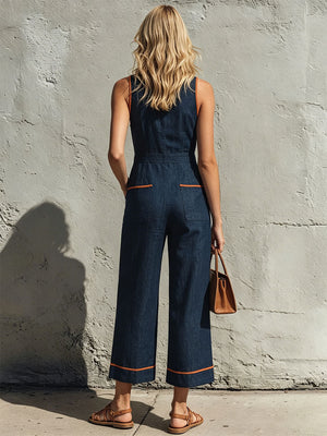 The Amélina Cotton Linen Jumpsuit