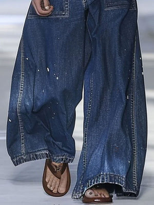 The Pâquerette-Rose Denim Trousers