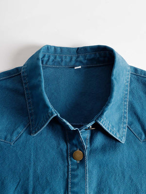The Bolande Denim Maxi Dress