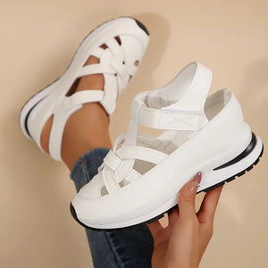 Wrap-Front Flat Sandals