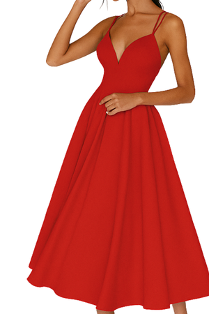Strappy Midi Dress