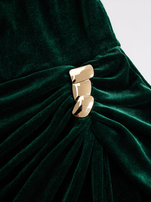 The Laurette Velvet Midi Dress