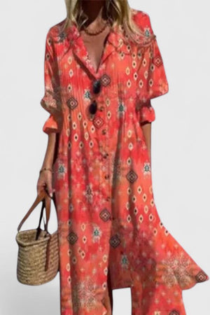 Boho Print Maxi Dress