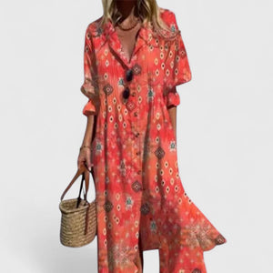 Boho Print Maxi Dress