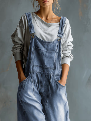 The Gunthilde Denim Dungarees