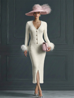 The Rosemonde Knit Midi Dress