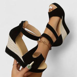 Strappy Wedge Sandals