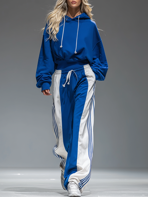 The Solène Striped Denim Set