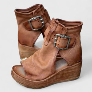 Ankle-Strap Wedge Sandals