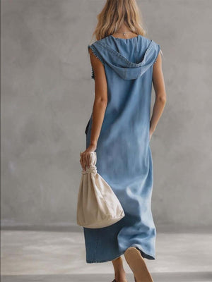 The Élianne Denim Midi Dress