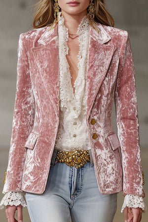 The Lydie Velvet Blazer