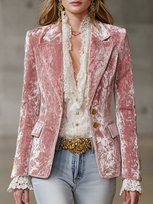 The Lydie Velvet Blazer