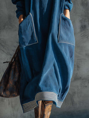The Wilhelmine Corduroy Midi Dress