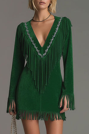The Patience Suede Mini Dress