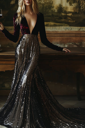The Candide Velvet Maxi Dress