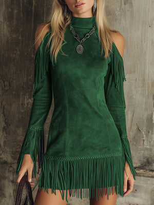 The Modeste Suede Mini Dress