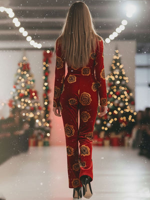The Mirabelle Velvet Jumpsuit