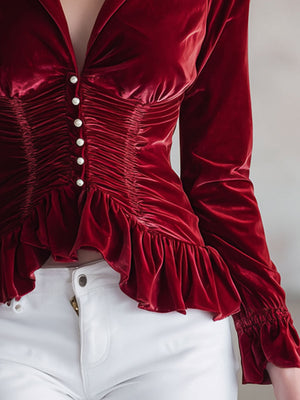 The Émilienne Velvet Shirt