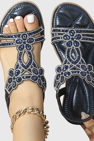 Embellished Back-Strap Sandals
