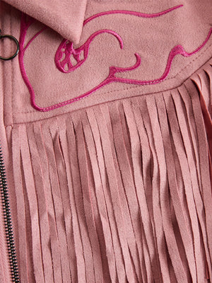 The Eustelle Suede Midi Dress