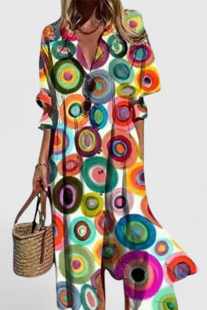 Boho Print Maxi Dress