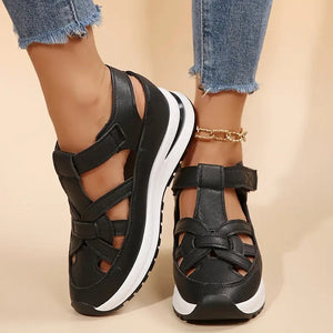 Wrap-Front Flat Sandals