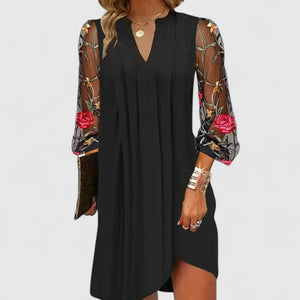 V-Neck Mini Dress