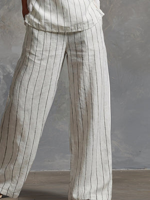 The Ariane Striped Cotton Set
