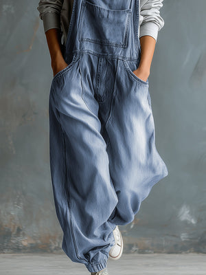 The Gunthilde Denim Dungarees