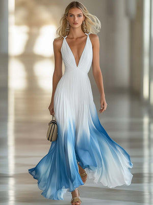 The Berthe Chiffon Maxi Dress