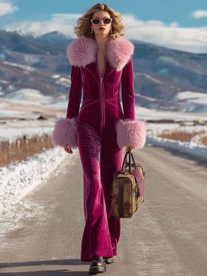 The Huguette-Marie Velvet Jumpsuit
