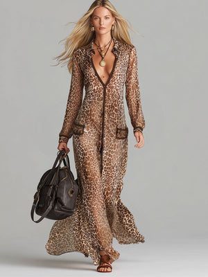 The Xavière Chiffon Maxi Dress