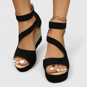 Strappy Wedge Sandals