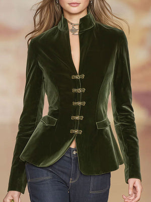 The Émeline Velvet Blazer