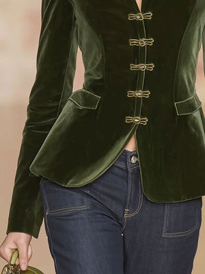 The Émeline Velvet Blazer