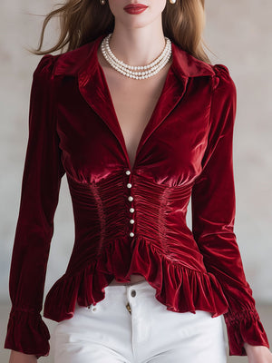The Émilienne Velvet Shirt