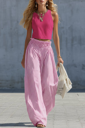 The Camille Striped Cotton Set