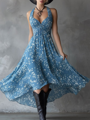 The Anne-Laure Chiffon Maxi Dress