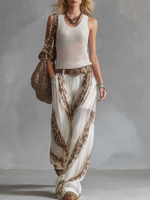 The Arielle Printed Chiffon Set