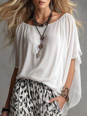 The Carole Chiffon T-Shirt