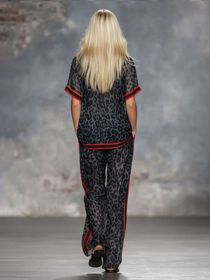 The Geneviève Leopard Chiffon Set