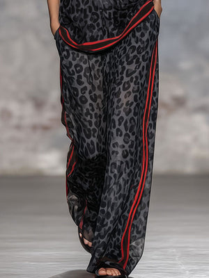 The Geneviève Leopard Chiffon Set