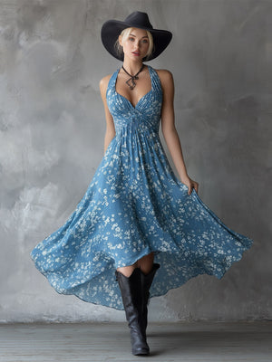 The Anne-Laure Chiffon Maxi Dress